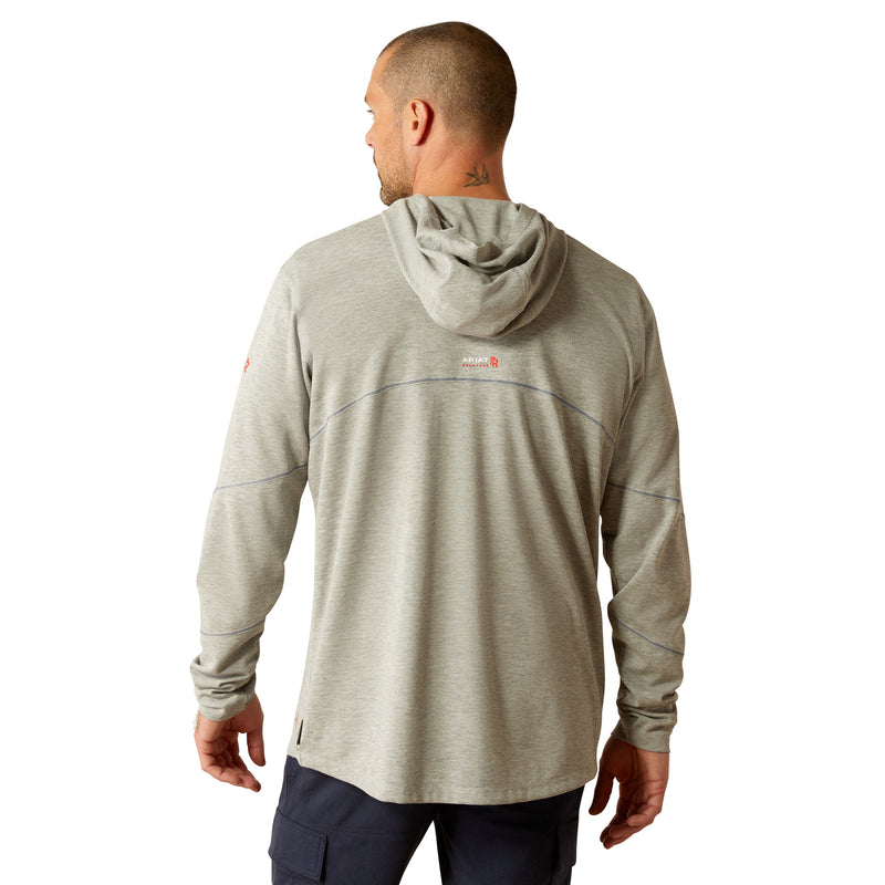 Ariat FR Primo Hooded T-Shirt - Heather Grey