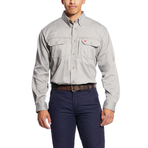 Ariat FR Solid Vent Shirt - Silver Fox