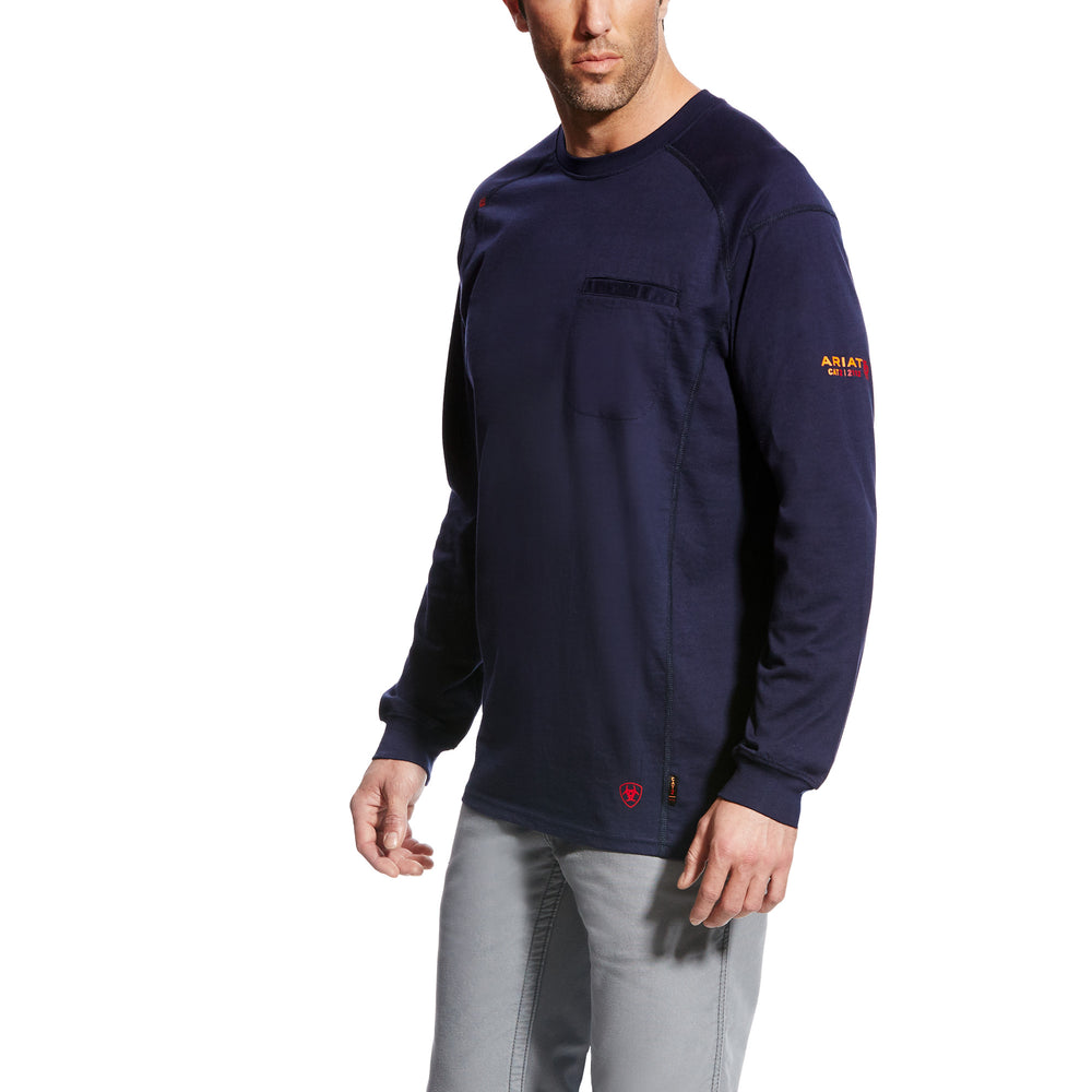 Ariat FR Long Sleeve Air Crew T-Shirt - Navy