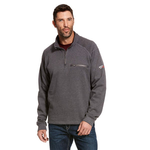 Ariat FR Rev 1/4 Zip Top - Charcoal