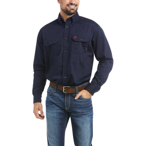 Ariat FR Solid Work Shirt - Navy