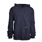 Lapco FR Full Zip Hoodie | 12oz. 95/5 Blend Fleece - Navy